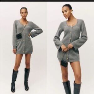 Reformation Priscilla Regenerative Wool Mini Dress